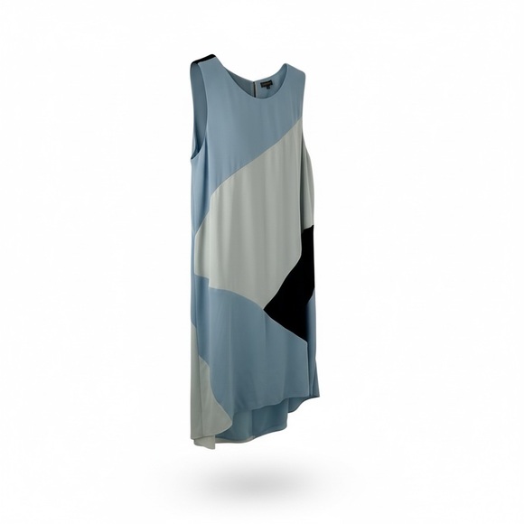 Vince Camuto Colorblock Sleeveless Dress Blue & Black Size XL - Picture 2 of 9